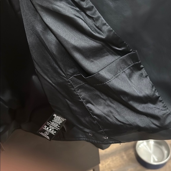 Blank NYC Black Faux Leather Motorcycle Jacket Asymmetrical Zipper - Picture 7 of 9